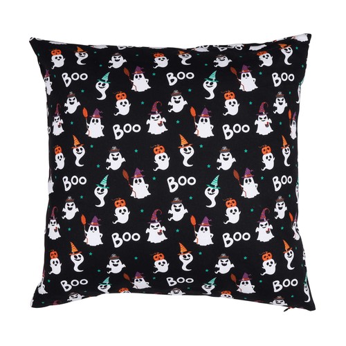 Funda de cojín 45x45cm, temática Halloween. ACTUEL
