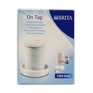 Recambio para sistema de filtrado de grifo On Tap, durabilidad 1200 litros, 3 meses aprox. BRITA.