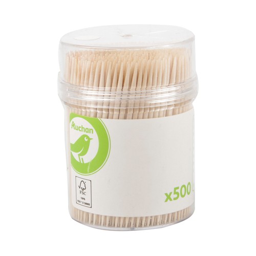 Bote con 500 palillos de madera. ESSENTIAL