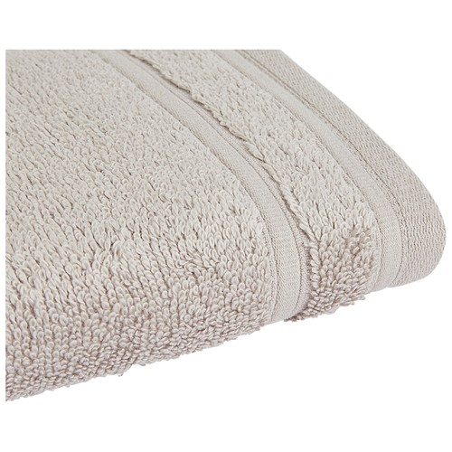 Toalla de tocador 100% algodón color gris claro, densidad de 500g/m², ACTUEL.