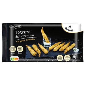 COCINARTE Langostino vanamei envuelto en empanado de panko fresco 8 uds.