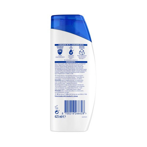 H&S Classic Champú anticaspa de uso diario, para todo tipo de cabellos 625 ml.