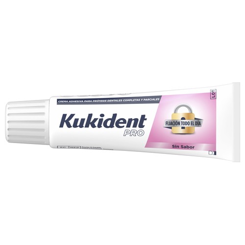 KUKIDENT Pro Crema adhesiva para prótesis dental, sin sabor 47 g
