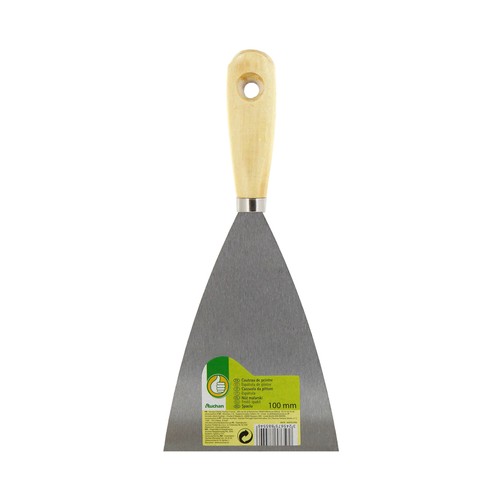 Espátula de pintor de 100 milímetros, con mango de madera PRODUCTO ECONÓMICO ALCAMPO.