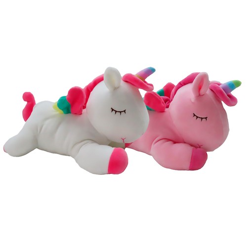 Peluche Unicornio tumbado, 30cm. ONE TWO FUN ALCAMPO.
