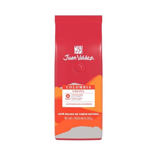 JUAN VALDEZ Café molido Colombia Colina 250 g.