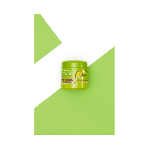 FRUCTIS Mascarilla capliar fortificante para cabello rizado u ondulado FRUCTIS Hidra rizo de Garnier 300 ml.