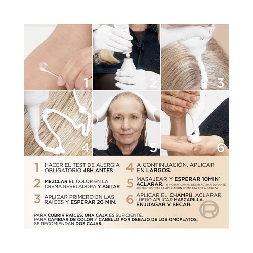 L´ORÉAL PARIS Excellence age perfect nudes tono 6.03 Castaño claro dorado natural Coloración permanente sin amoníaco.