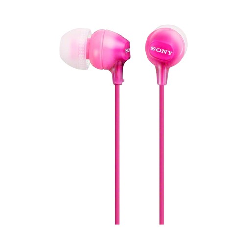 Auriculares tipo intrauditivo SONY MDREX15LPPI con cable, color rosa.