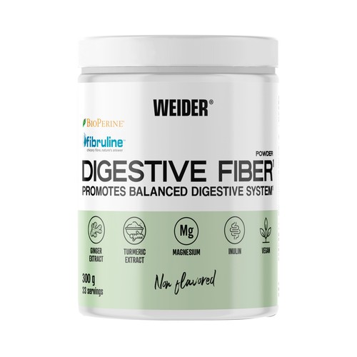 WEIDER Fibra digestiva sin sabor en polvo 300 g.
