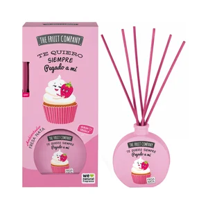 THE FRUIT COMPANY Ambientador de varillas (Mikado) con aroma fresa y nata.