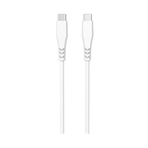 Cable USB C a USB C QILIVE 600183143, longitud 0,6 metros, color blanco