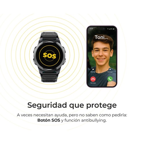 Smartwatch SAVEFAMILY Slim, Color Rosa".