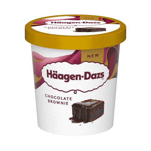 HÄAGEN-DAZS Tarrina de helado de chocolate con trocitos de brownie 420 ml.