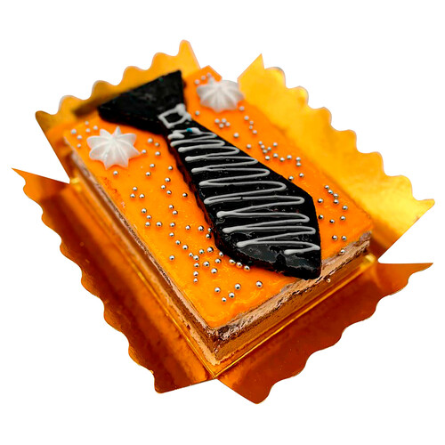 Tarta cuadrada corbata 550 g. Día del Padre
