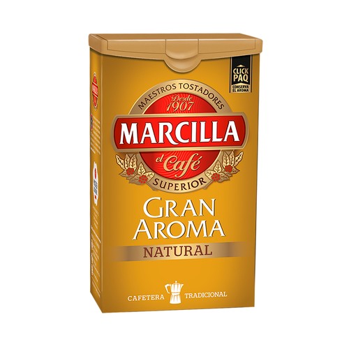 Café molido natural gran aroma MARCILLA 250 gr,