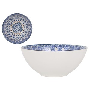 Imagen de Bol de loza decorado acabado brillo, 16cm. Azores SANTA CLARA.