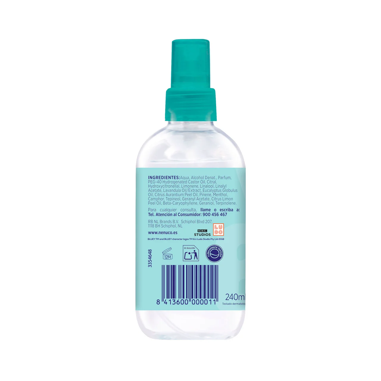 Bluey Agua de colonia infantil en spray 240 ml.