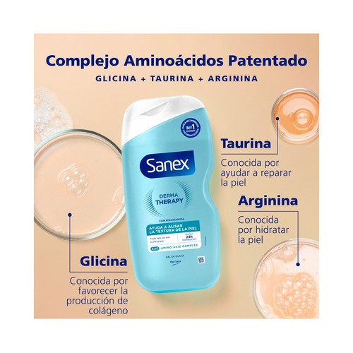SANEX Derma Therapy Gel para baño o ducha con Niacinamida para pieles grasas 425ml.
