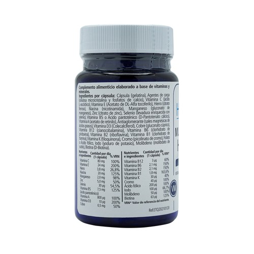 HEALTH 4 U Multivitamínico Hombre 30 cápsulas 550 mg.