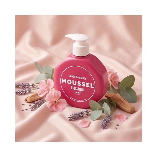 MOUSSEL Classique Jabón de manos con textura crema y fragancia placentera 300 ml.