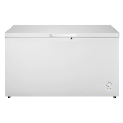 Arcón congelador HISENSE FT546D4AW1, clasificación energética: F, H: 85cm,A: 144,8cm, F: 72,1cm, capacidad total: 420L.
