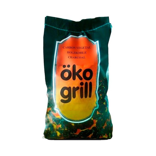 Carbón vegetal 2,1 kg para barbacoas. OKO GRILL.