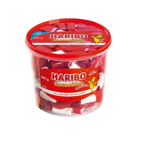 GOLOSINA BLANDA FAVORITO RED M HARIBO MAXI BOX  600 G