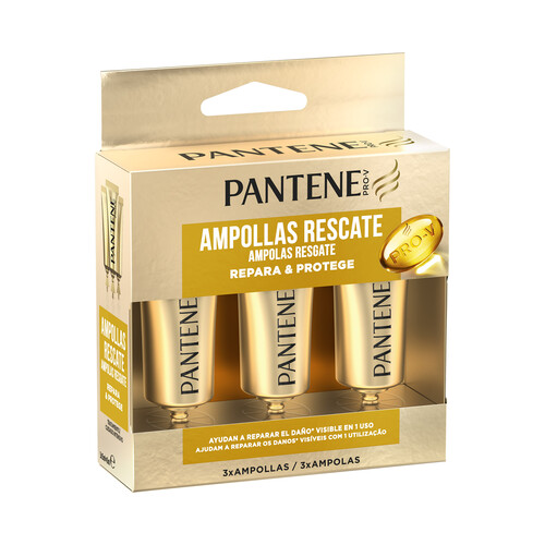PANTENE Tratamiento intensivo en ampollas para cabellos teñidos o dañados PANTENE Repara & protege 3 x 15 ml