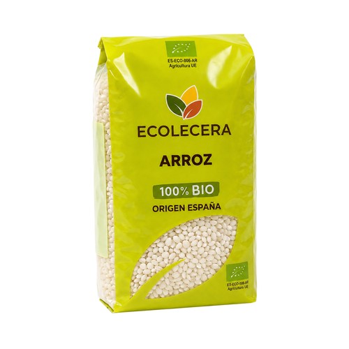 ECOCELERA Arroz blanco redondo, 100% ecológico 500 g.