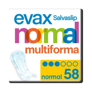 EVAX Salvaslips normales multiforma, para todo tipo de braguitas EVAX 58 uds.