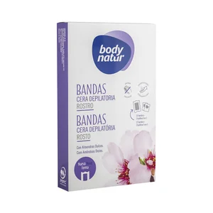 BODY NATUR Bandas de cera depilatoria para rostro, especial pieles sensibles BODY NATUR 12 uds.