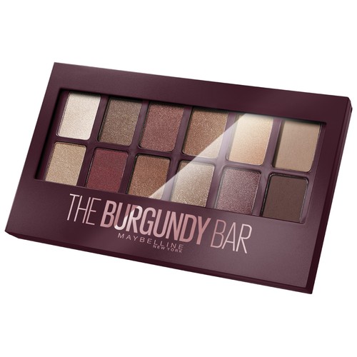 MAYBELLINE The burgundy bar palette Paleta de 12 sombras de ojos con tonos granates y nudes