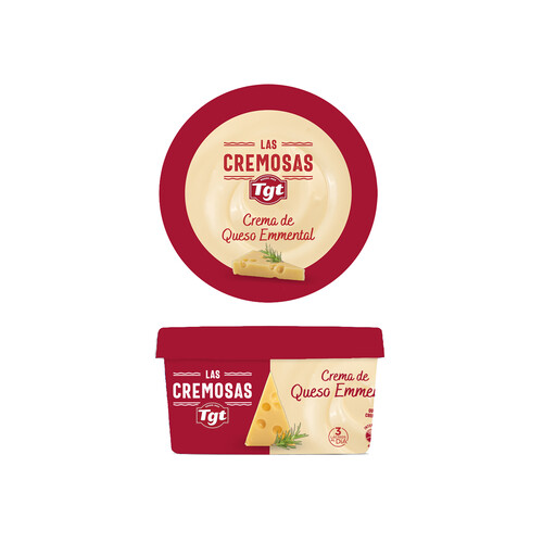 TGT Crema de queso para untar Emmental TGT LAS CREMOSAS 125 g.