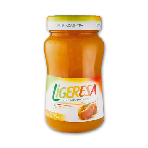 LIGERESA Mermelada de melocotón con fructosa LIGERESA 330 g.