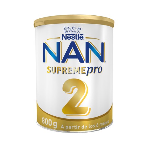NAN Supreme pro 2 Leche en polvo de continuación, a partir de 6 meses 800 g.