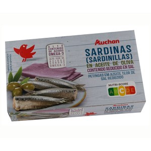 Imagen de PRODUCTO ALCAMPO Sardinas (sardinillas), bajo contenido en sal 65 g.