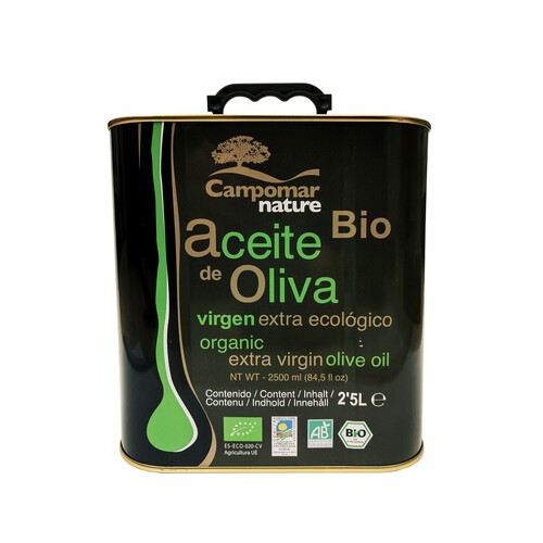 Aceite de oliva virgen extra ecológico CAMPOMAR NATURE 2,5 litros