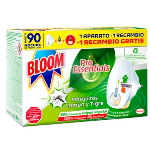 BLOOM Insecticida enchufable eficaz voladores Aparato + 2 recambios