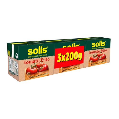 Tomate frito SOLIS 3 x 200 g.
