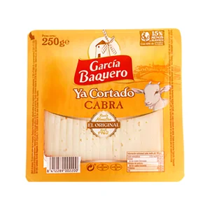 GARCÍA BAQUERO Queso de cabra Ya Cortado GARCÍA BAQUERO, cuña de 250 g.