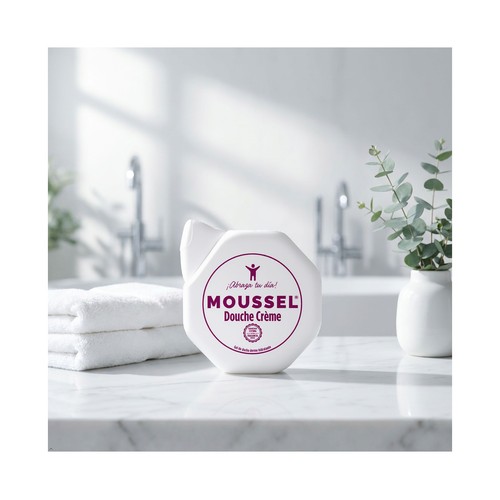 MOUSSEL Gel de baño o ducha cremoso, dermo hidratante con pH neutro 650 ml.