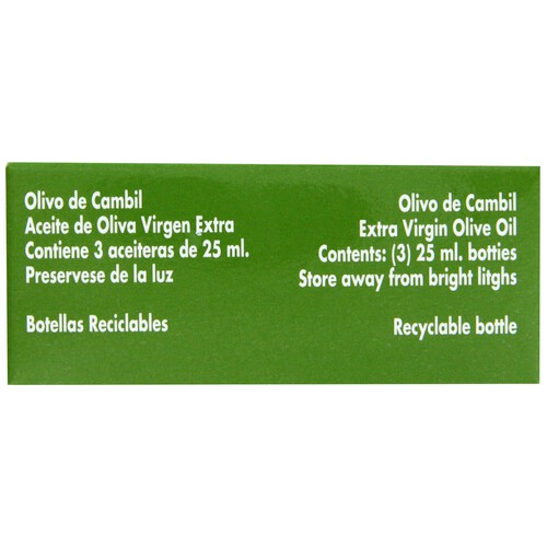OLIVO DE CAMBIL Aceite de oliva virgen extra 25 ml. 3 uds.