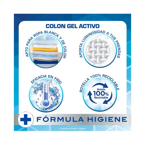 COLON Detergente en Gel Activo para blancos y colores 95 DS
