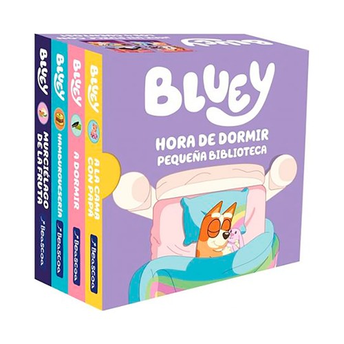 Bluey libro juguete hora de dormir pequeña biblioteca. Bluey. BEASCOA