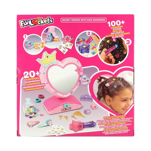 Espejo Secreto con Brillos para el Pelo Funlockets +4 Años JUMBO