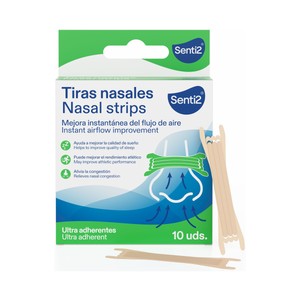 Imagen de SENTI2 Tiras nasales para la mejora del flujo de aire 10 uds.