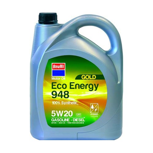 Aceite sintético para motores de gasolina y diésel 948 5W20 5L, KRAFFT.