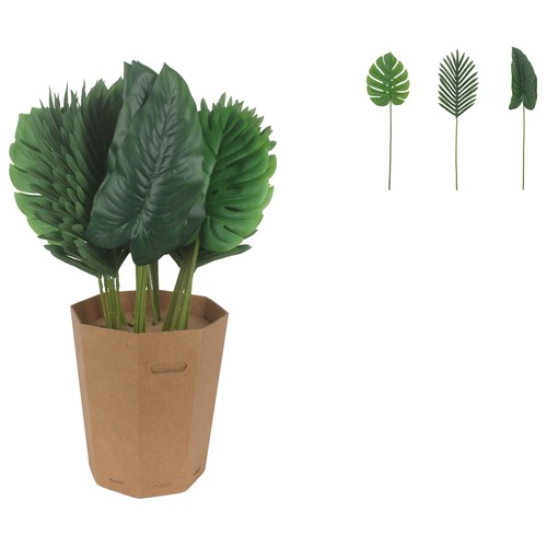 Tallo tropical artificial 66/69cm 3 modelos surtidos cubo alto. ACTUEL