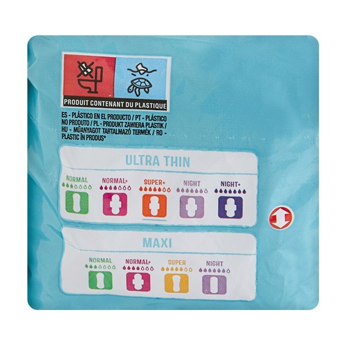 PRODUCTO ALCAMPO Compresas super ultra finas, con alas PRODUCTO ALCAMPO 12 uds.